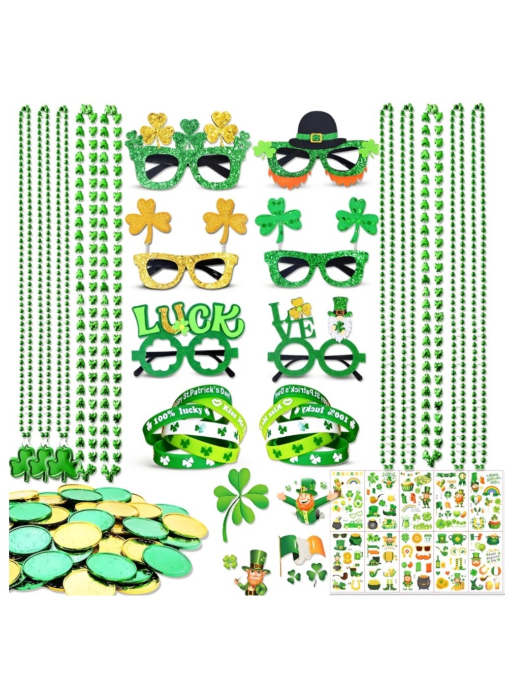 156Pcs St. Patricks Day Accessories Set